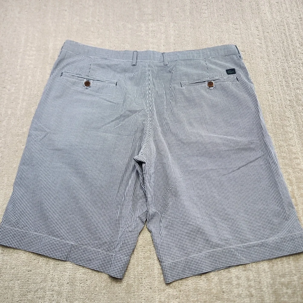 Lacoste Chino Shorts Men 38 Black Micro Gingham Check 11